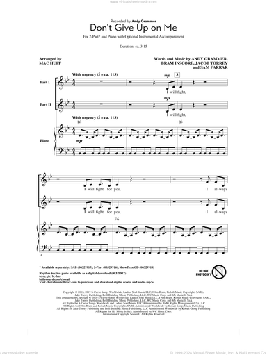 Don't Give Up On Me (arr. Mac Huff)