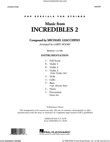 Music from Incredibles 2 (arr. Larry Moore)