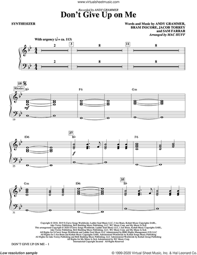 Don't Give Up On Me (arr. Mac Huff) (complete set of parts)