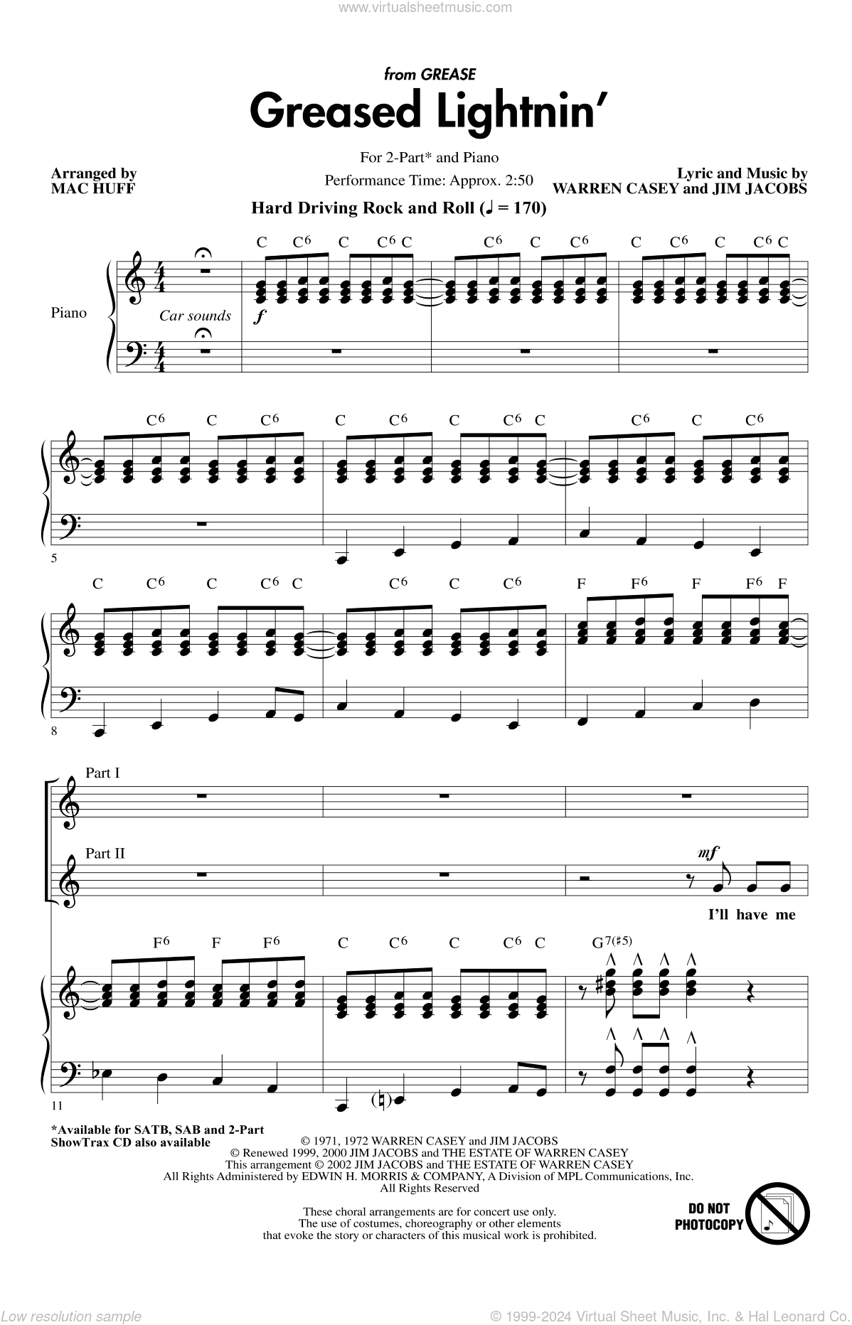 Greased Lightnin' (from Grease) (arr. Mac Huff)