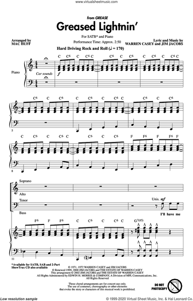 Greased Lightnin' (from Grease) (arr. Mac Huff)