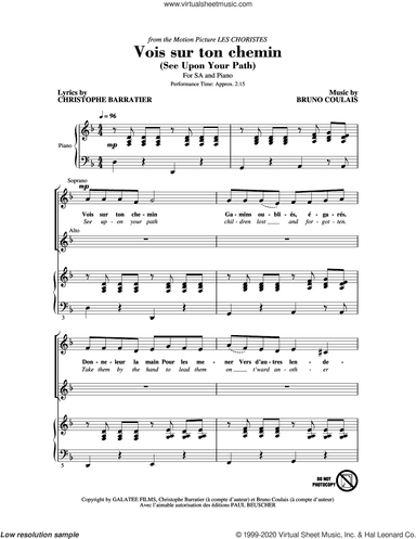 Vois sur ton chemin (See Upon Your Path) (from Les Choristes)