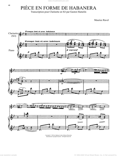 Piece En Forme De Habanera