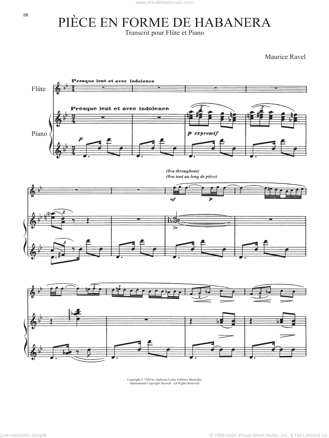 Piece En Forme De Habanera
