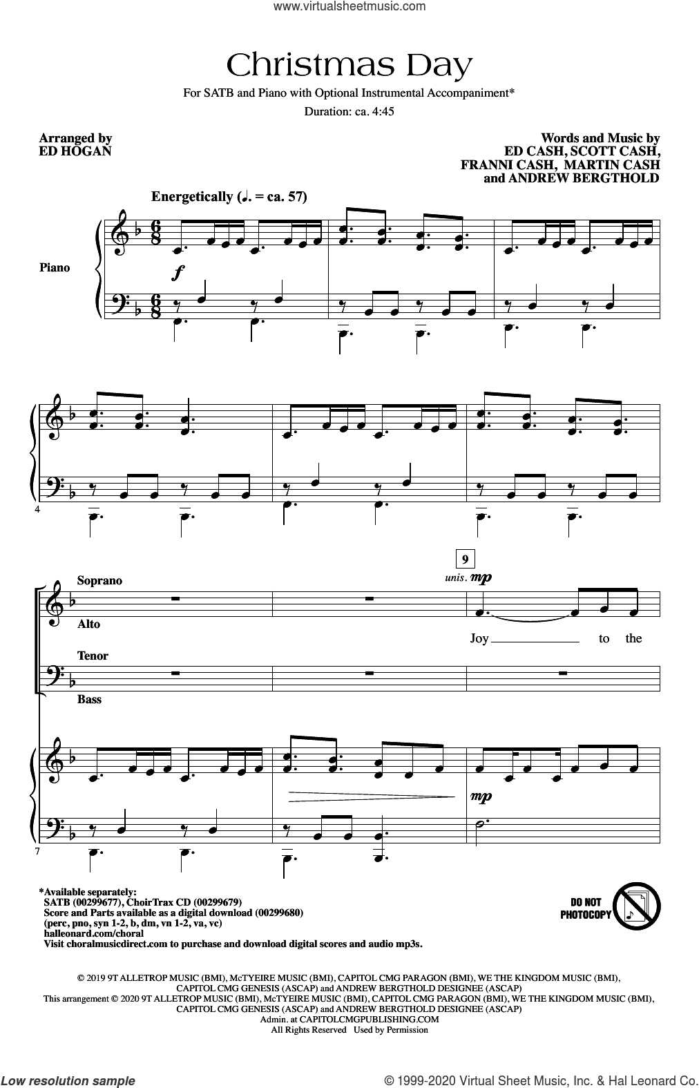 Christmas Day (arr. Ed Hogan)