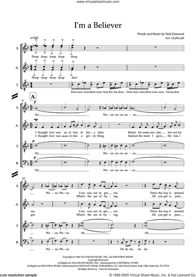 I'm A Believer (arr. Sam Burns)