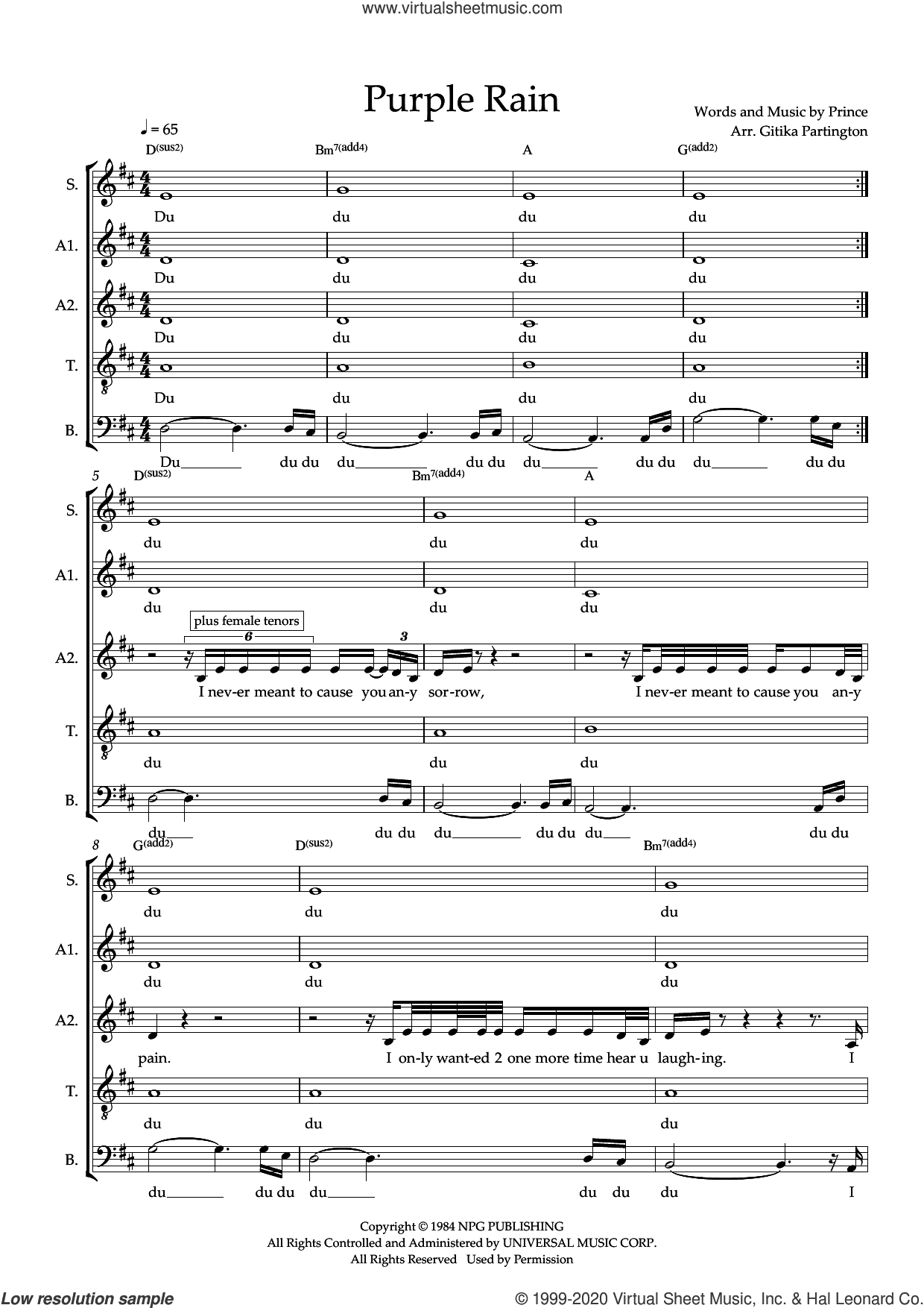 Purple Rain (arr. Gitika Partington)