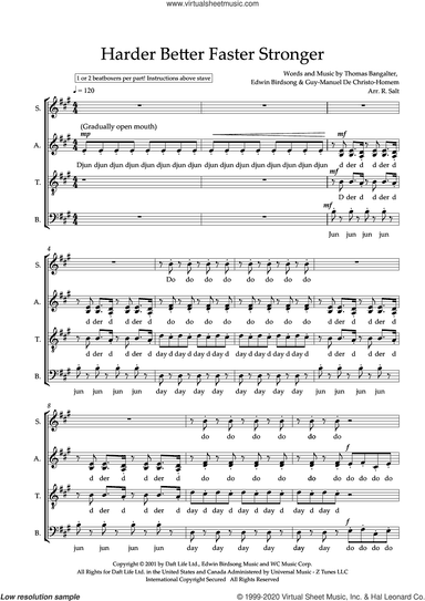 Harder, Better, Faster, Stronger (arr. Richard Salt)