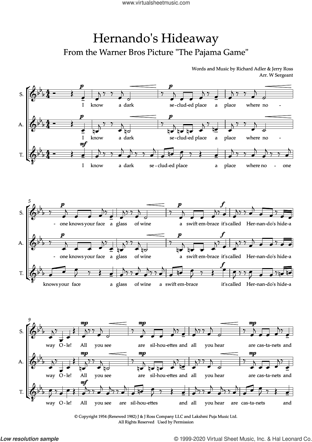 Hernando's Hideaway (arr. Wendy Sergeant)