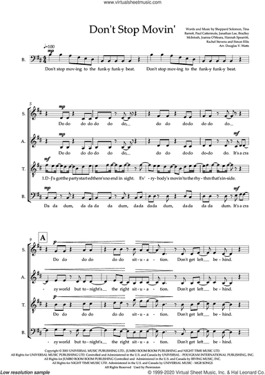 Don't Stop Movin' (arr. Doug Watts)