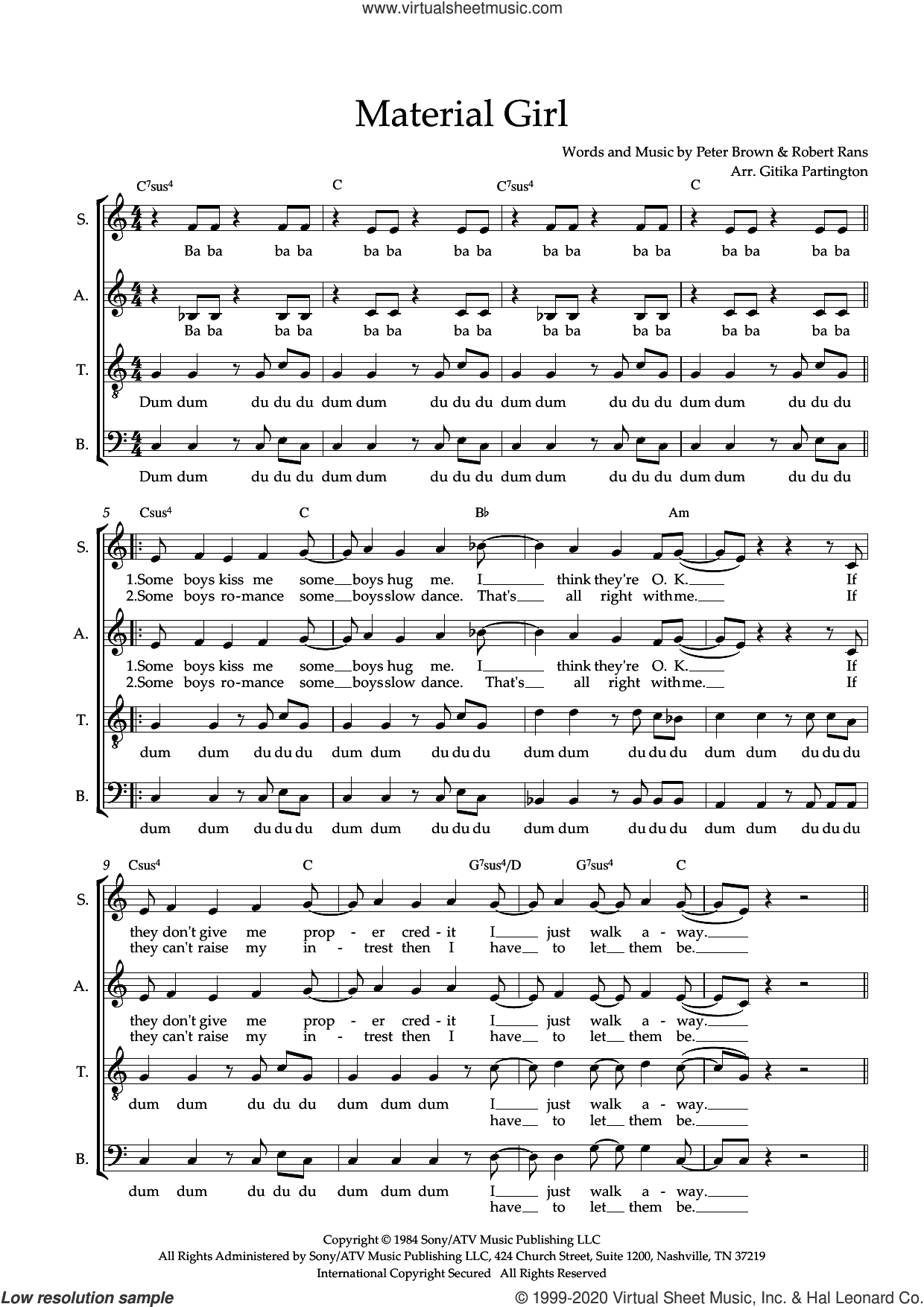Material Girl (arr. Gitika Partington)