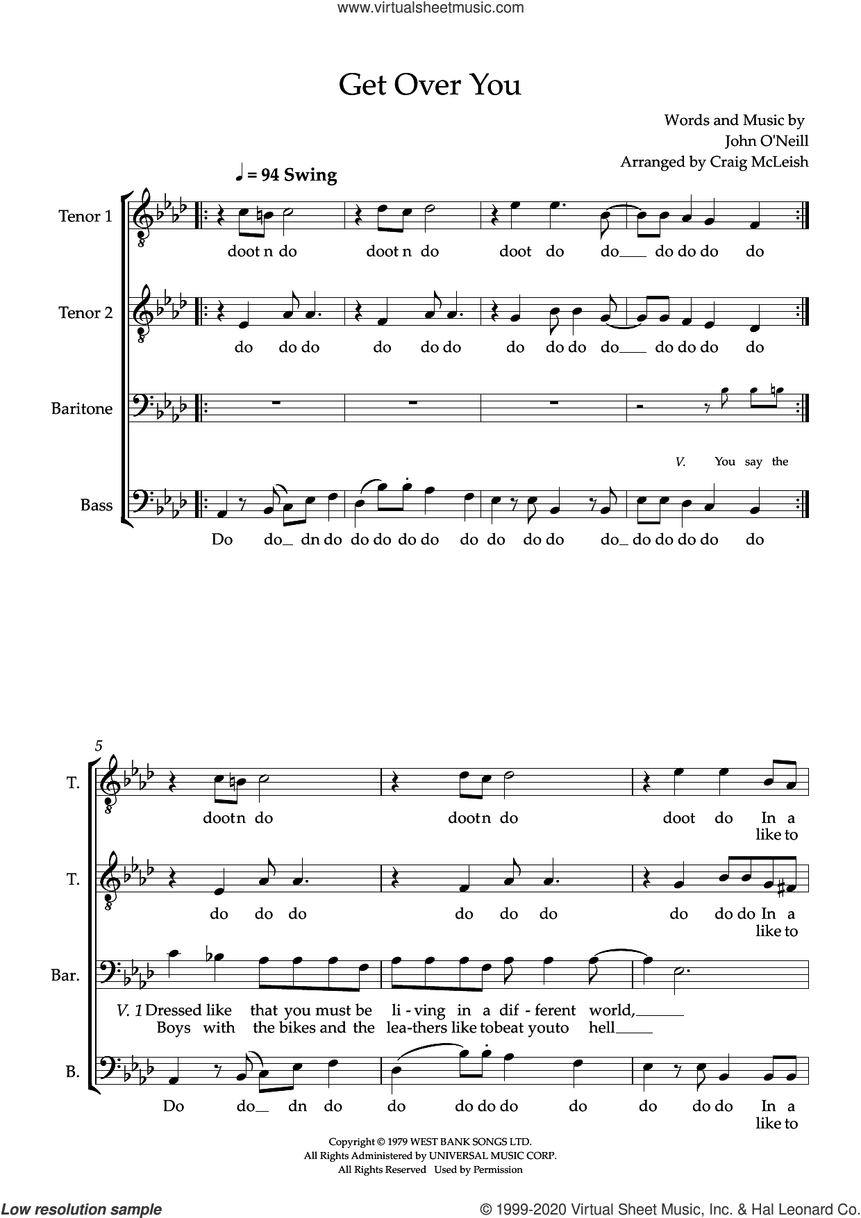 Get Over You (arr. Craig McLeish)