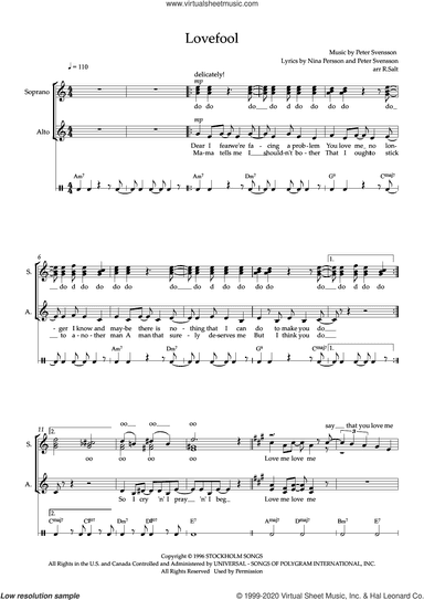 Lovefool (arr. Richard Salt)