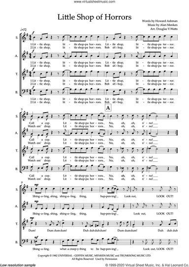 Little Shop Of Horrors (arr. Doug Watts)