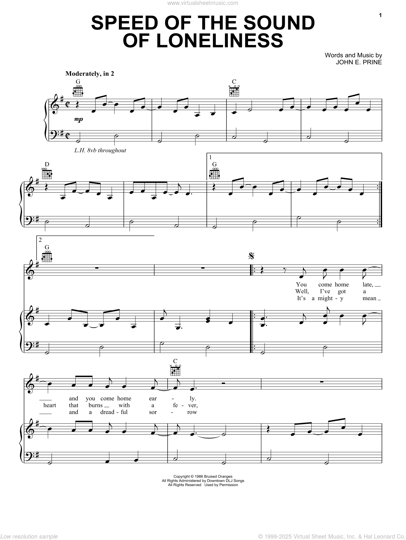 Speed Of The Sound Of Loneliness
