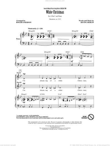 White Christmas (from Holiday Inn) (arr. Roger Emerson)