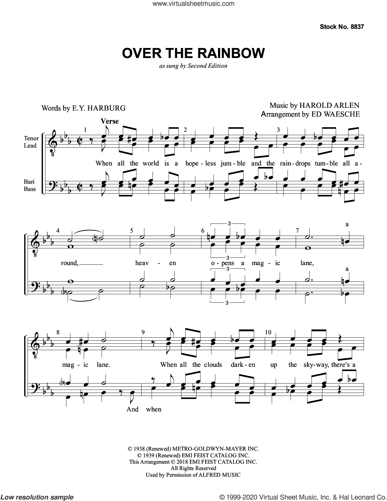 Over the Rainbow (arr. Ed Waesche)