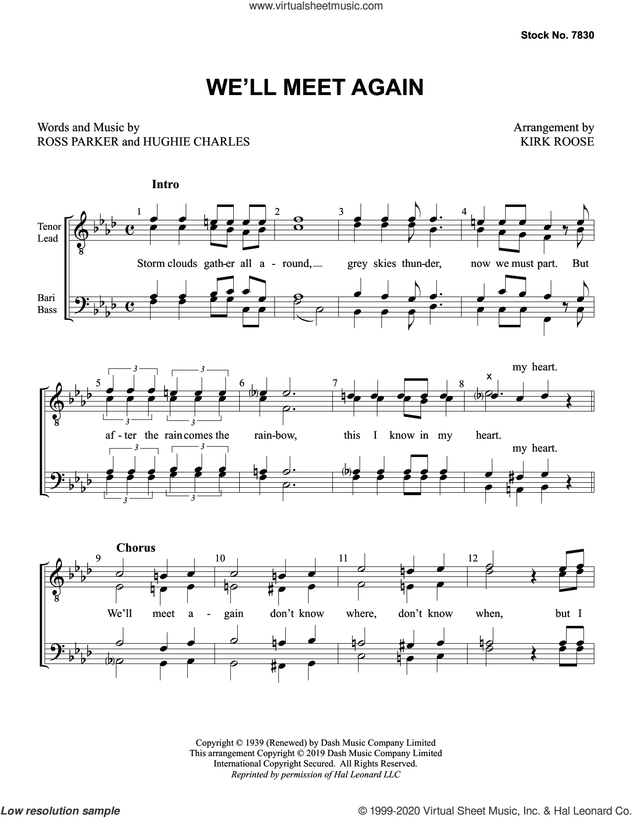 We'll Meet Again (arr. Kirk Roose)