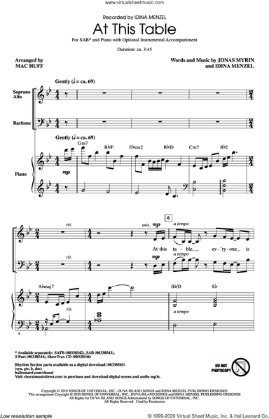 At This Table (arr. Mac Huff)