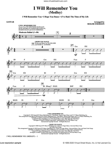 I Will Remember You (Medley) (complete set of parts)