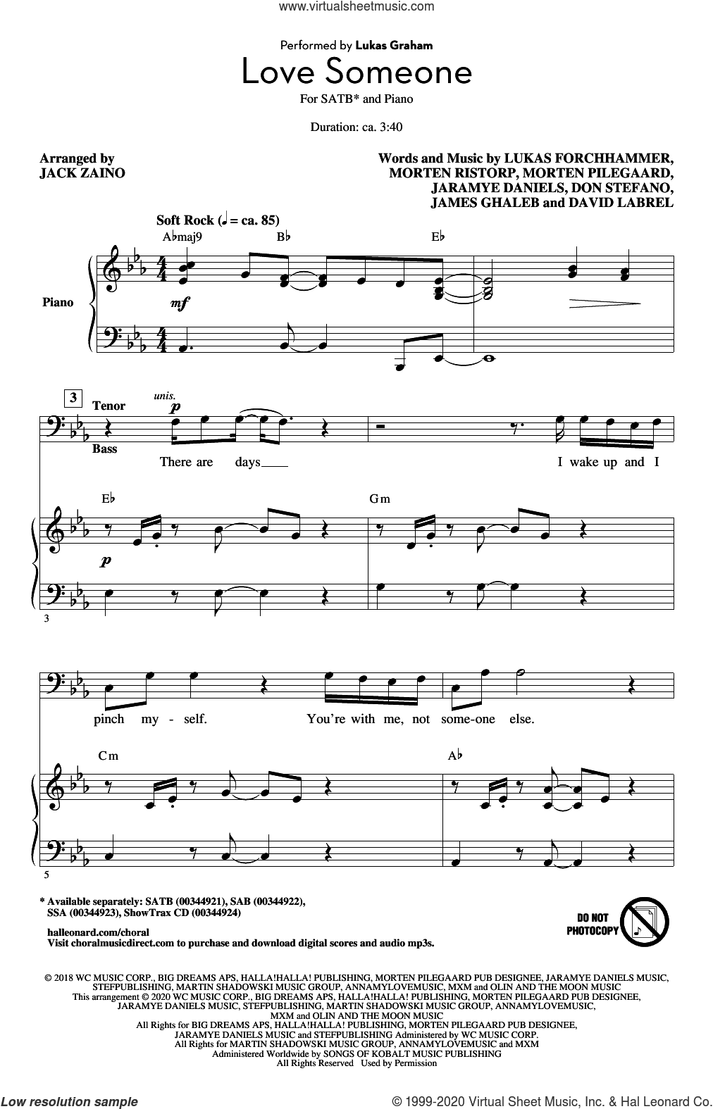 Love Someone (arr. Jack Zaino)