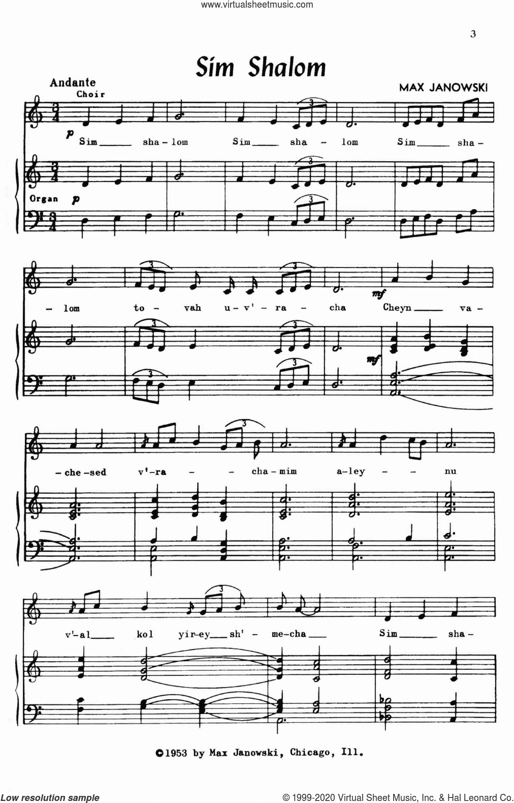 Sim Shalom (Grant Us Peace)