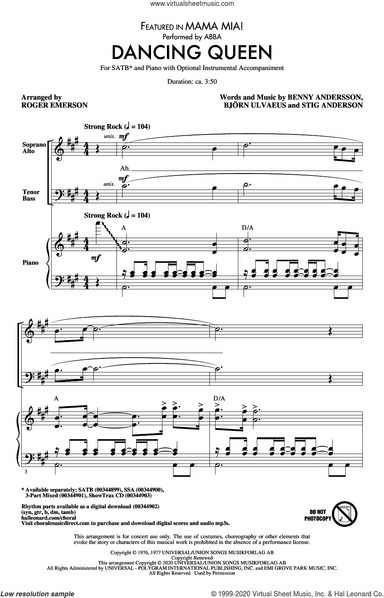Dancing Queen (from Mamma Mia!) (arr. Roger Emerson)