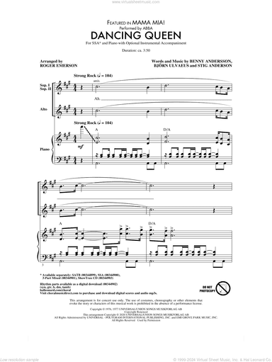 Dancing Queen (from Mamma Mia!) (arr. Roger Emerson)