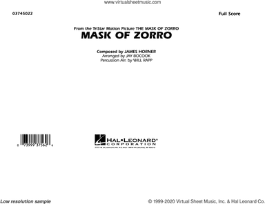 Mask of Zorro (arr. Jay Bocook) (COMPLETE)