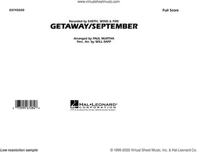 Getaway/September (arr. Paul Murtha) (COMPLETE)