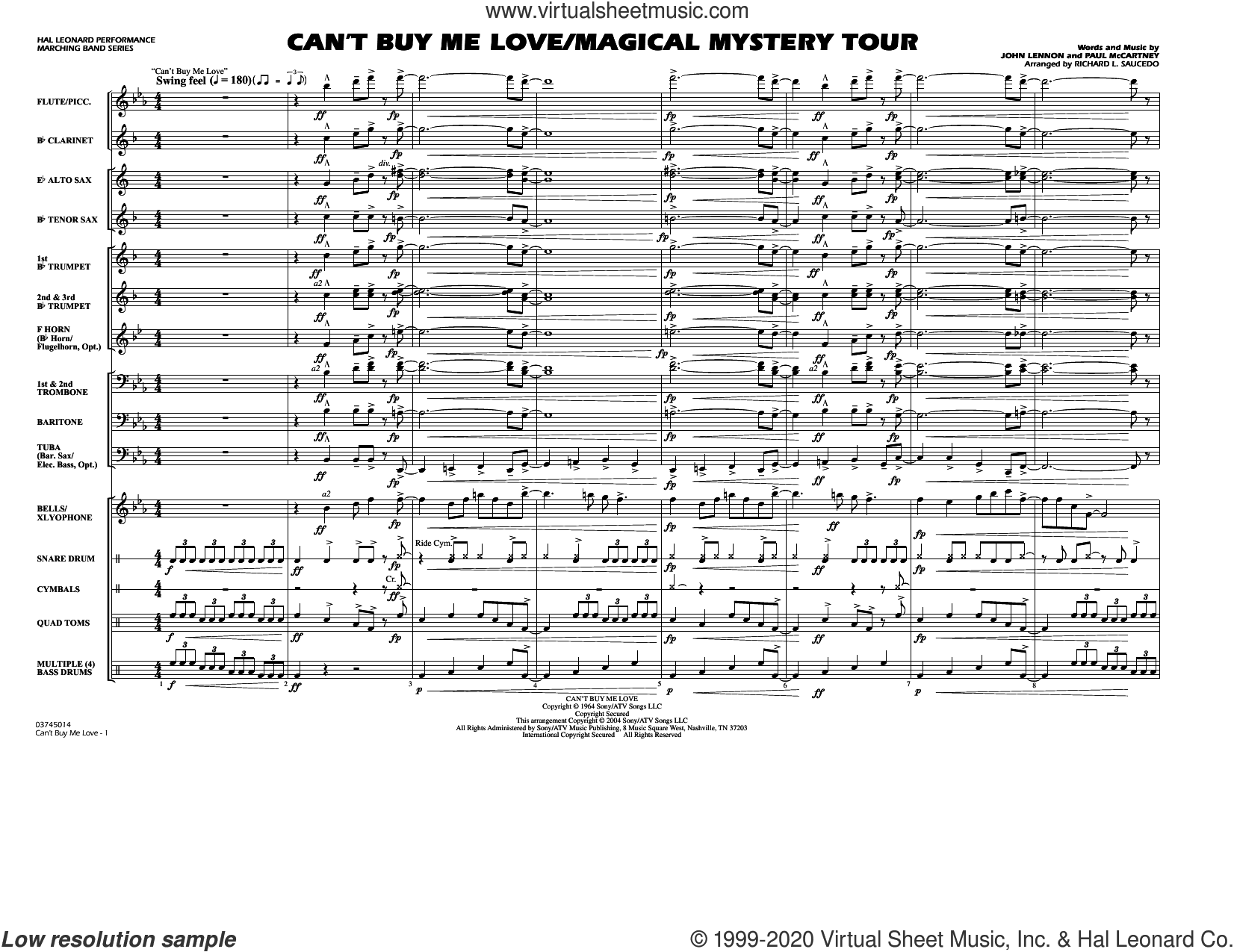 Can't Buy Me Love/Magical Mystery Tour (arr. Richard L. Saucedo)