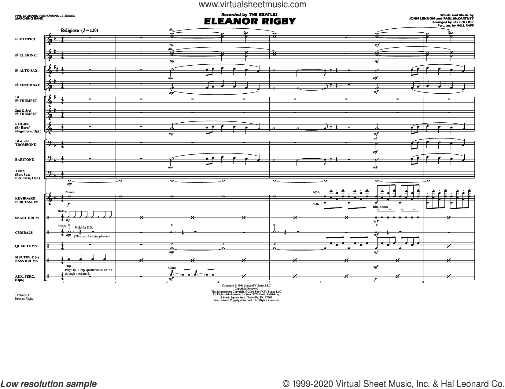 Eleanor Rigby (arr. Jay Bocook) (COMPLETE)