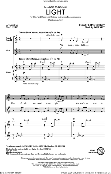 Light (from Next to Normal) (arr. Mac Huff)