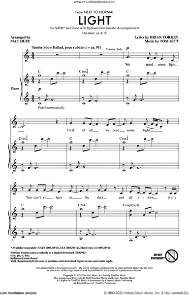 Light (from Next to Normal) (arr. Mac Huff)