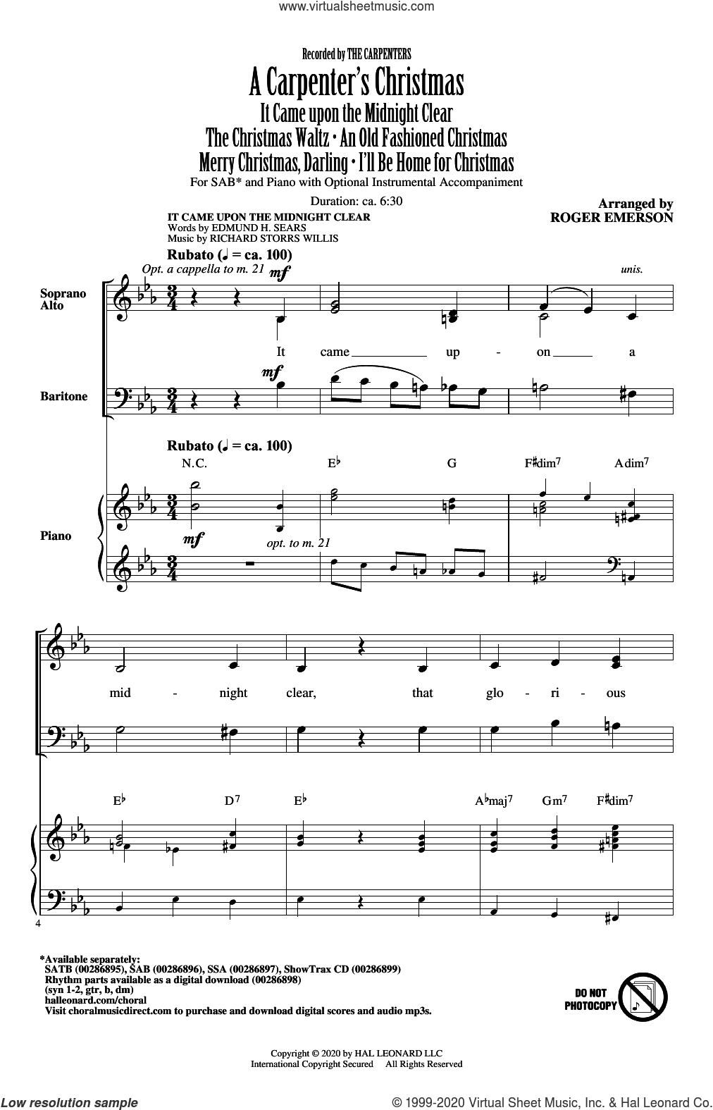 A Carpenter's Christmas (arr. Roger Emerson)