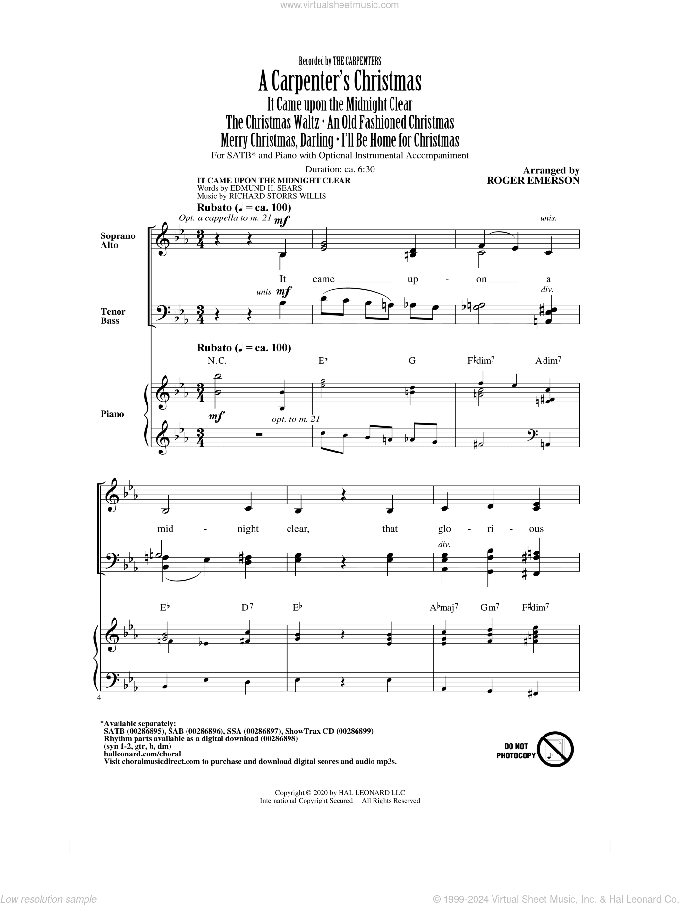 A Carpenter's Christmas (arr. Roger Emerson)