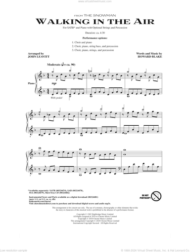 Walking In The Air (from The Snowman) (arr. John Leavitt)