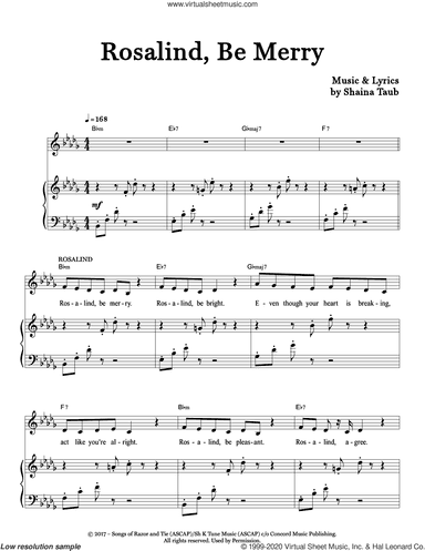 Rosalind, Be Merry (from As You Like It)