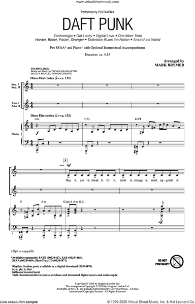 Daft Punk (Choral Medley) (arr. Mark Brymer)