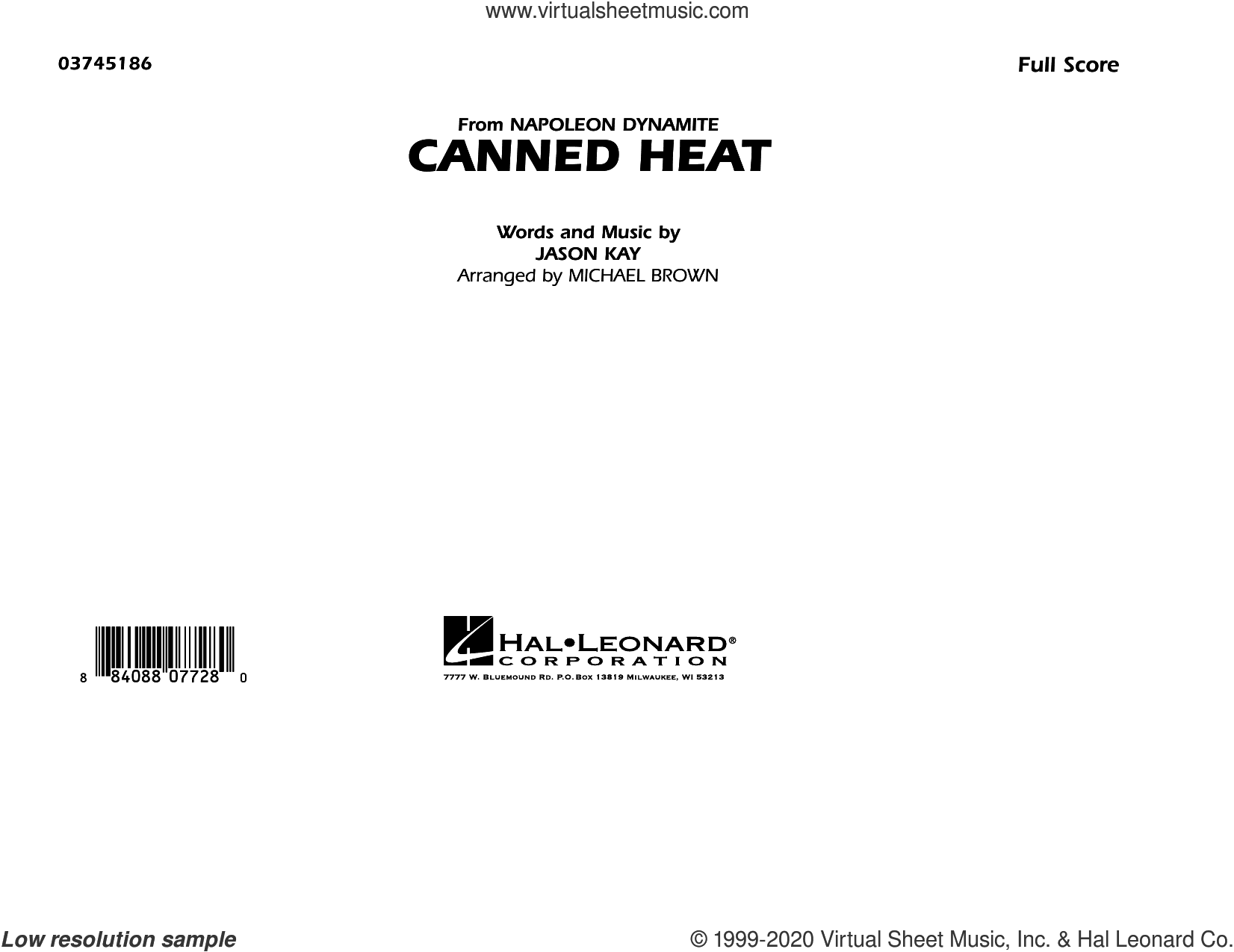 Canned Heat (from Napoleon Dynamite) (arr. Michael Brown)