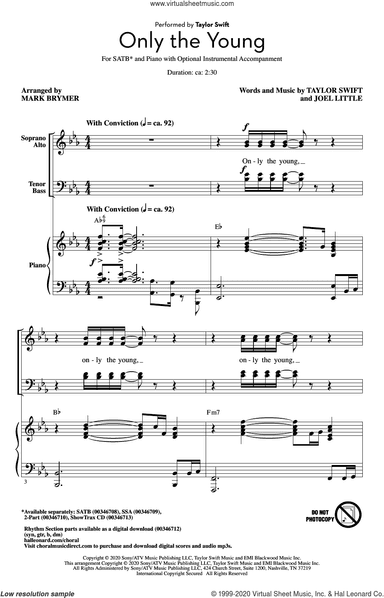 Only The Young (arr. Mark Brymer)