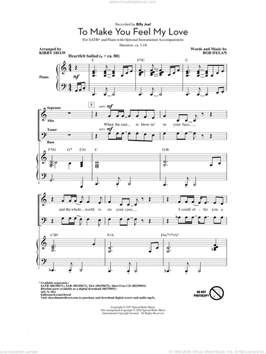 To Make You Feel My Love (arr. Kirby Shaw)