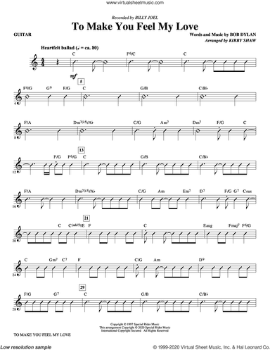 To Make You Feel My Love (arr. Kirby Shaw)