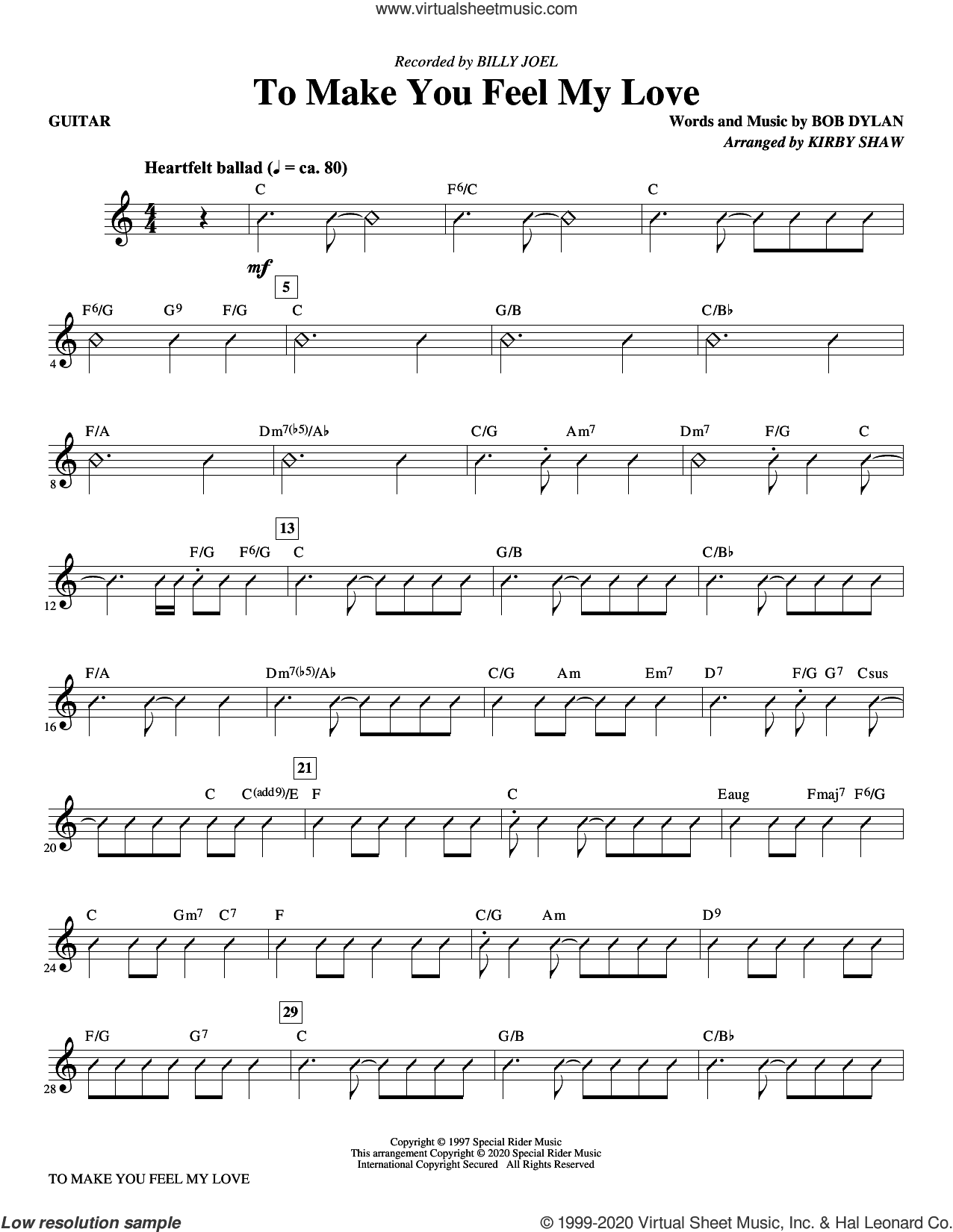 To Make You Feel My Love (arr. Kirby Shaw)