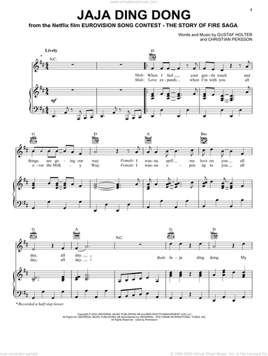 Jaja Ding Dong (from Eurovision Song Contest: The Story of Fire Saga)