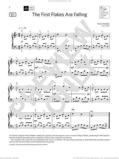 The First Flakes Are Falling (Grade 2, list B1, from the ABRSM Piano Syllabus 2021 and 2022)
