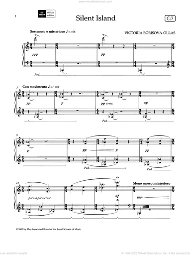 Silent Island (Grade 5, list C7, from the ABRSM Piano Syllabus 2021 and 2022)