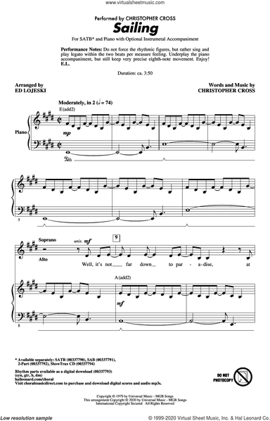 Sailing (arr. Ed Lojeski)