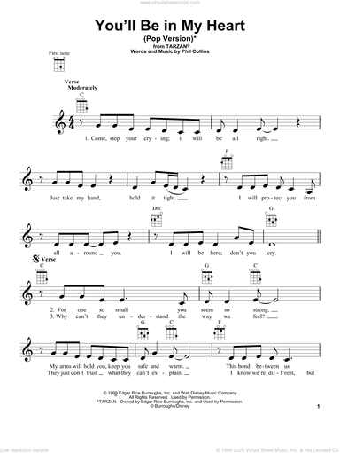 You'll Be In My Heart (Pop Version) (from Tarzan)