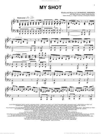 My Shot (from Hamilton) (arr. David Pearl)